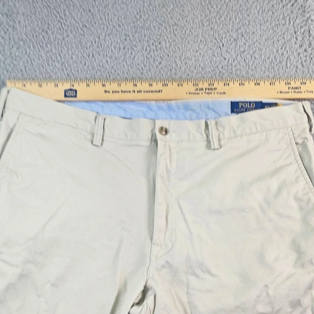Polo Ralph Lauren Polo Chino Pants Mens 38x32 Beige Slim Stretch Straight Casual